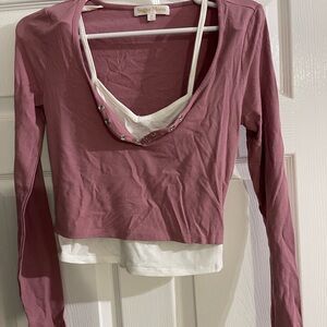Mauve Long Sleeve Top